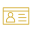 Car rental license document icon